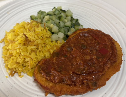 Chicken Cacciatore with Rice and Zucchini